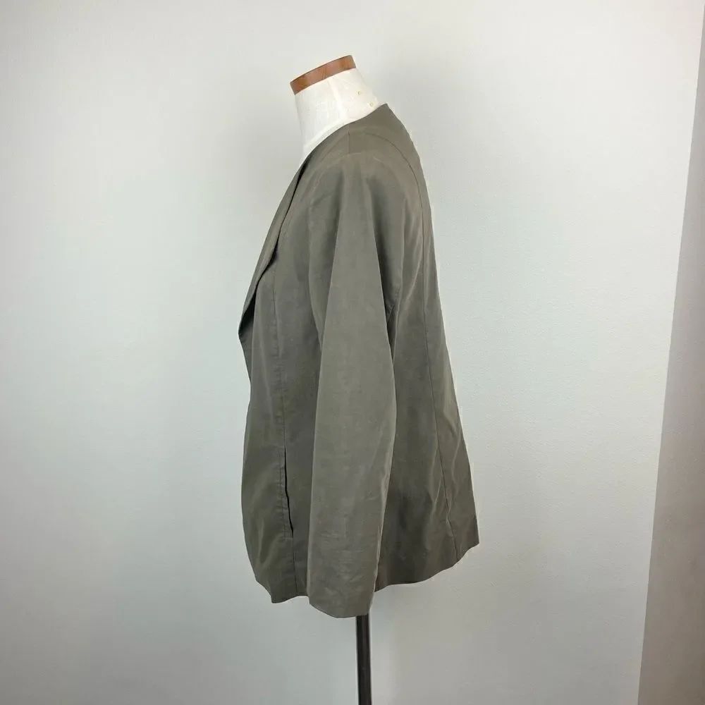 Eileen Fisher Virgin Wool Open Front Jacket - Picture 4 of 6